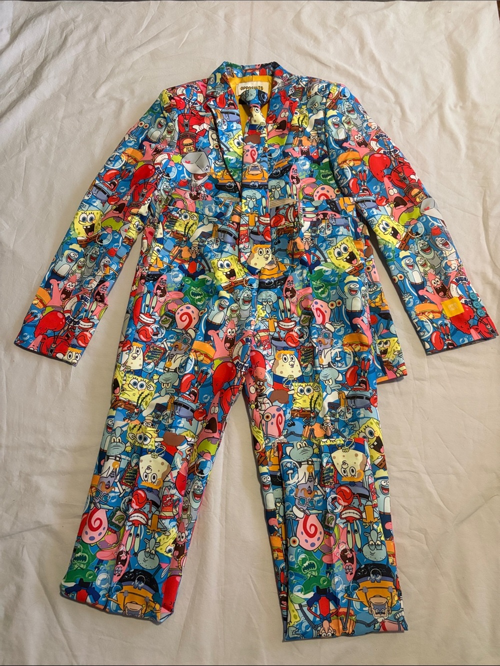OppoSuits Multicolor Cartoon Character Blazer